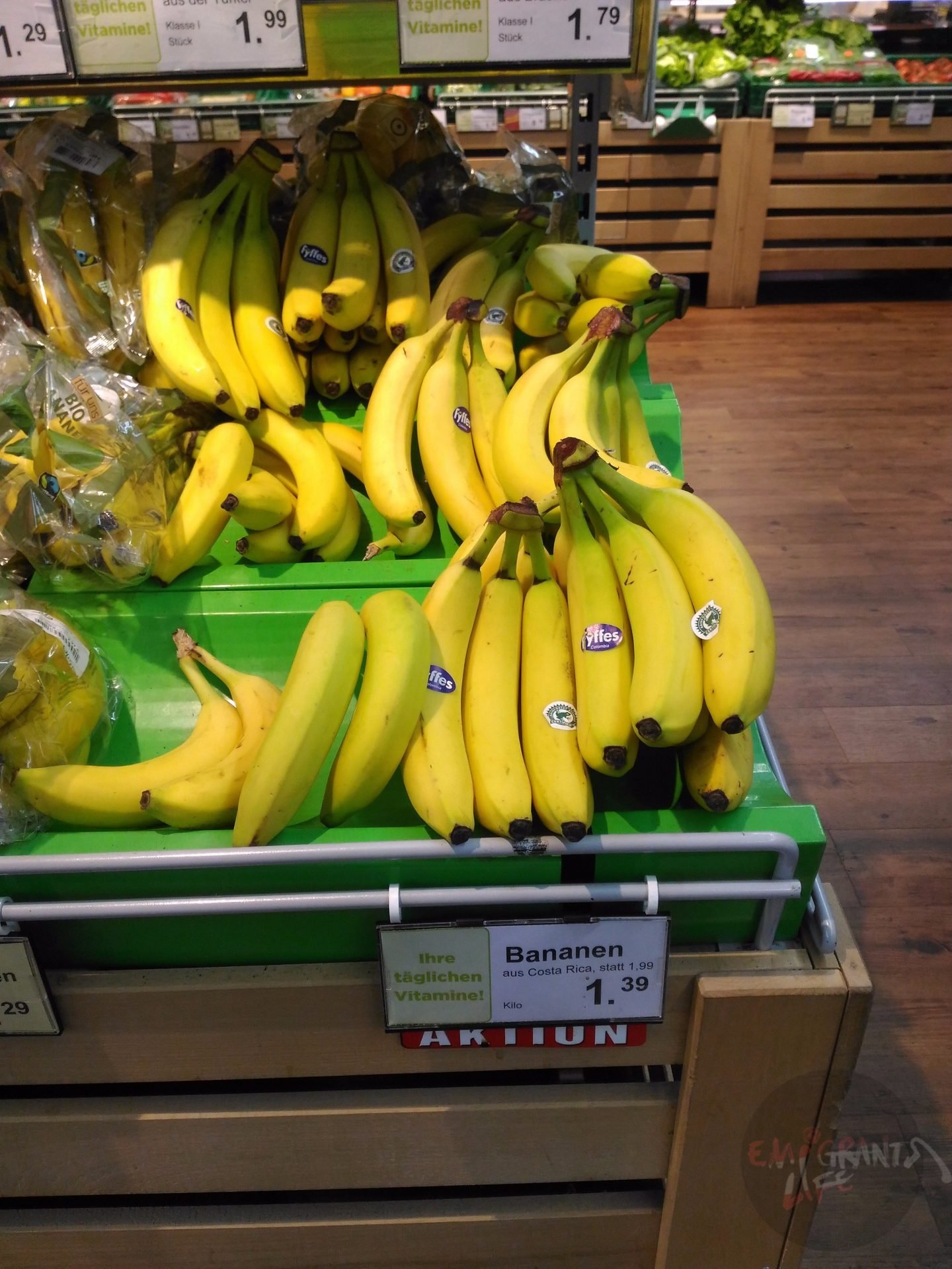 Бананы в Австрии дороже, чем России