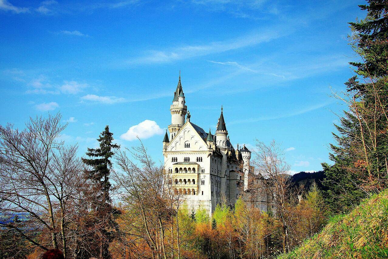 Замок Нойшванштайн, Швангау, Германия. Апрель, 2013